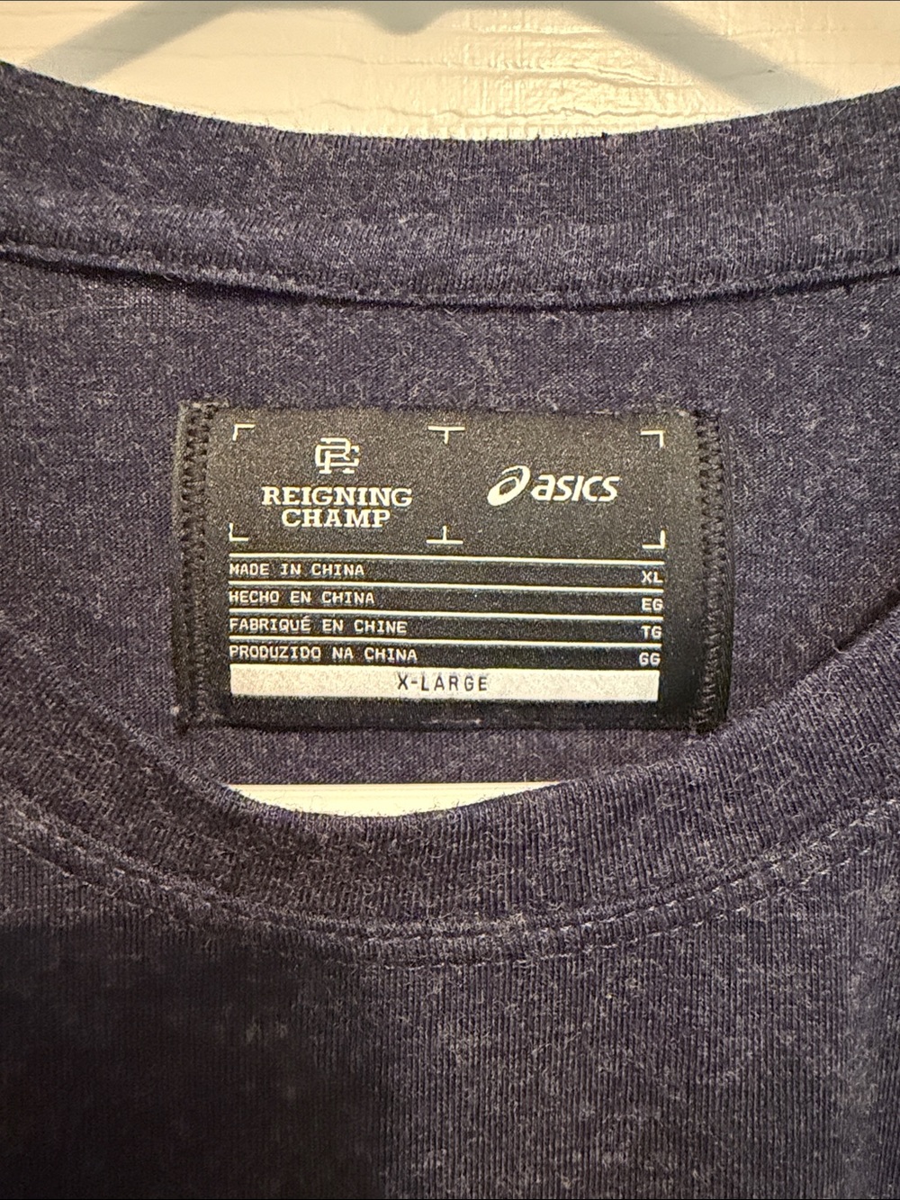 Asics Navy Graphic Short Sleeve Tee - Picture 2 of 4